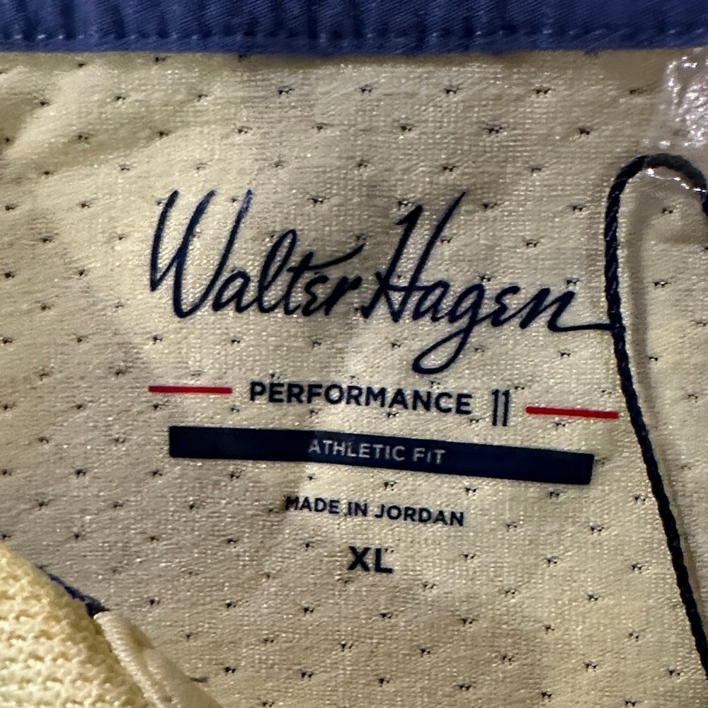 Walter Hagen P11 Final Round Polo Pale Yellow Heather - Picture 2 of 4